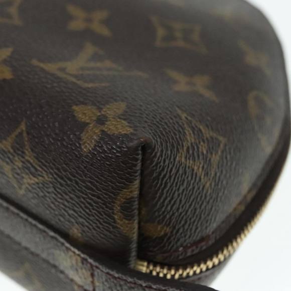 LOUIS VUITTON Monogram Trousse Demi Ronde Cosmetic Pouch M47520 LV Auth 89926 - Picture 7 of 16